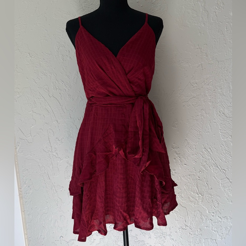 Francesca's red summer dress